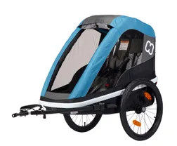 Cykelvagn Hamax Avenida One 1 barn med d&auml;mpning Bl&aring;